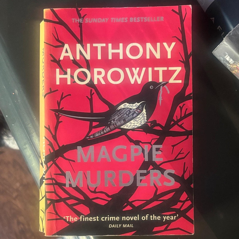 Anthony Horowitz "Magpie Murders" Hardcover - Red & Black Cover
